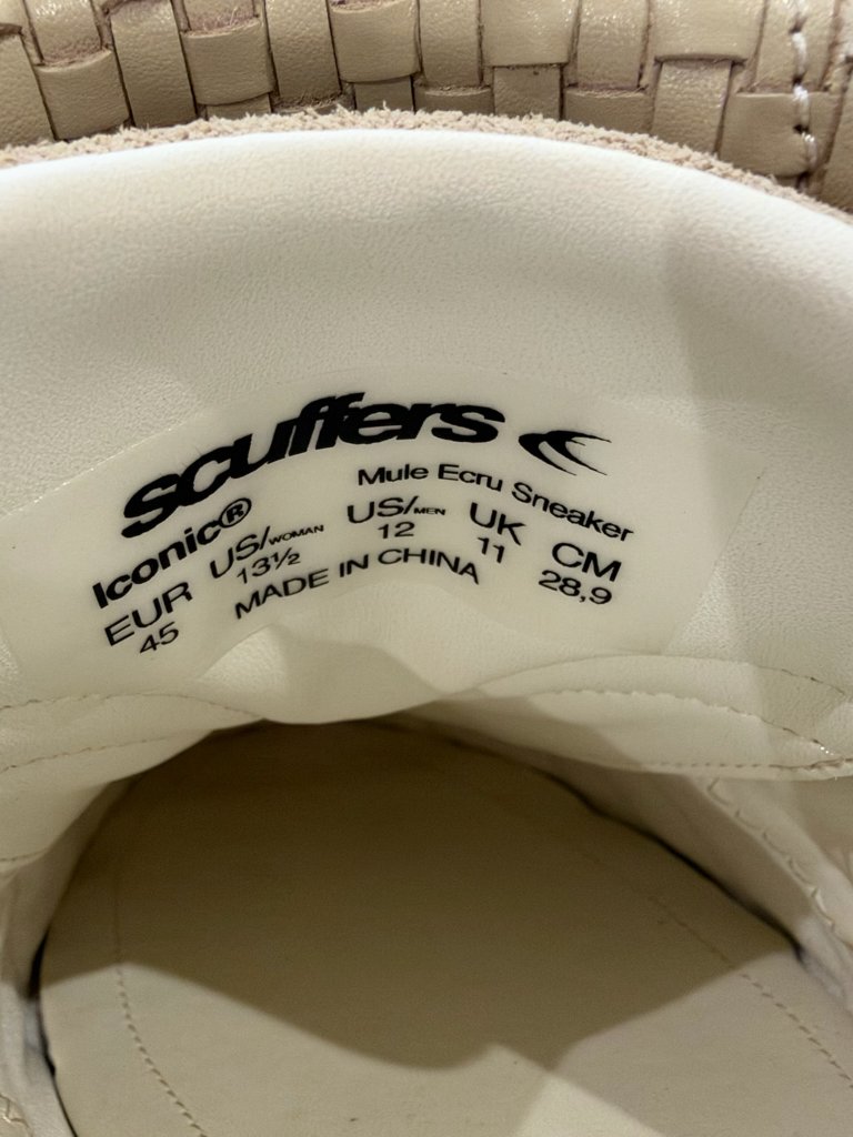 Scuffers Iconic Mule Ecru Sneaker Sz 12 — image 6 of 8